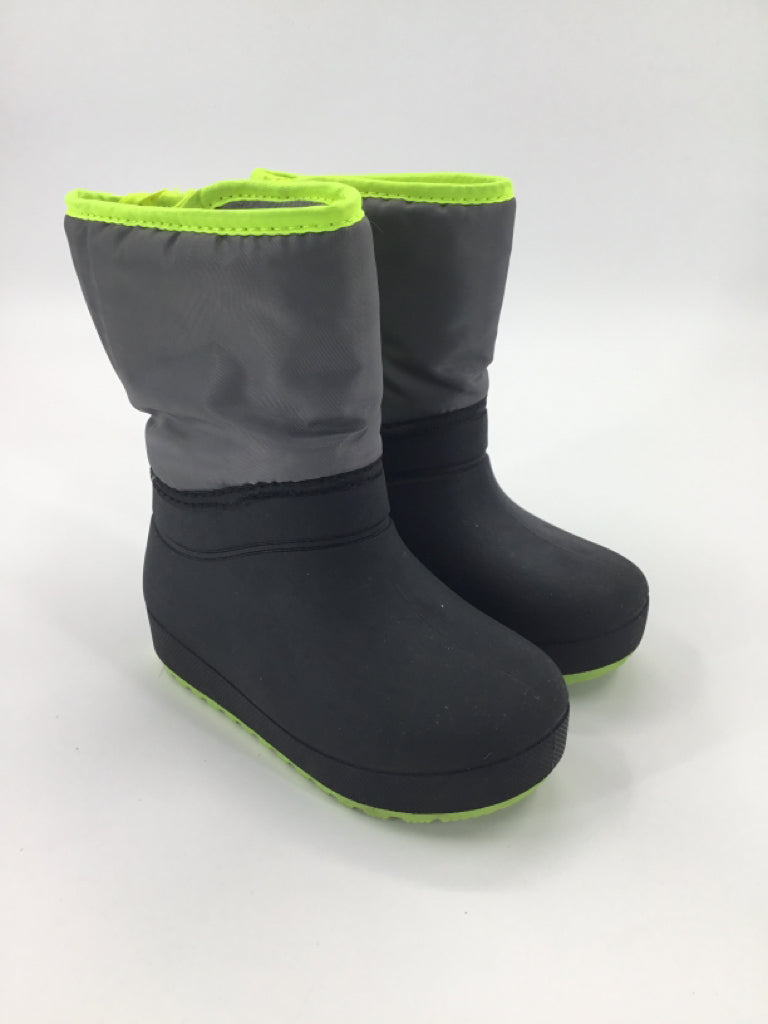 Wonder Nation Child Size 9 Toddler Gray Rain/Snow Boots