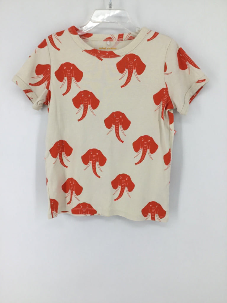 mini rodini Child Size 7 Orange T-shirt - girls