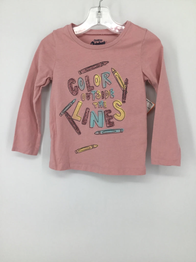 OshKosh B'gosh Child Size 2 Pink T-shirt - girls