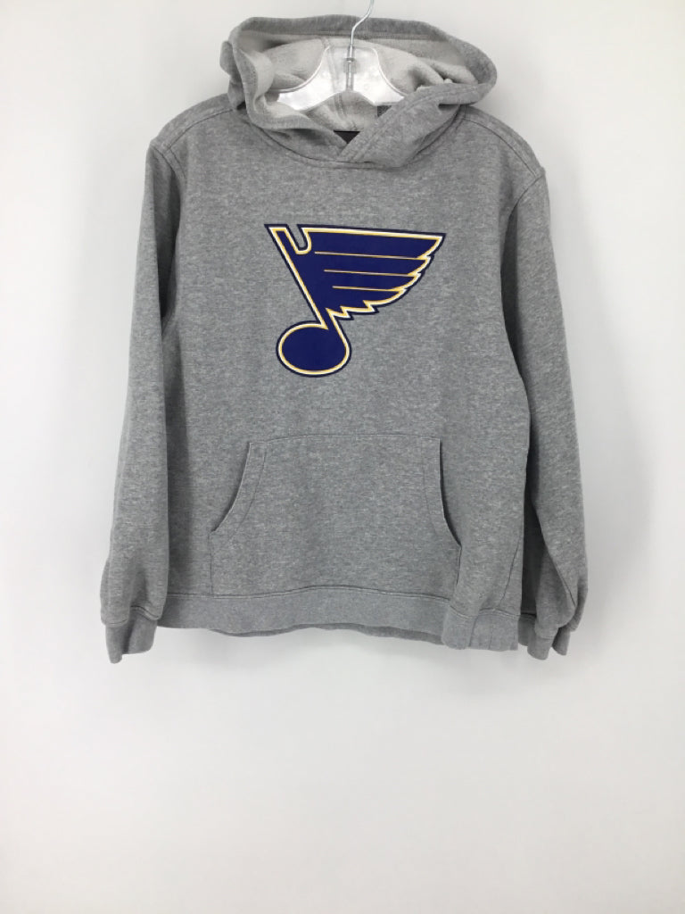 NHL Child Size 10 Gray Blues Sweatshirt - boys