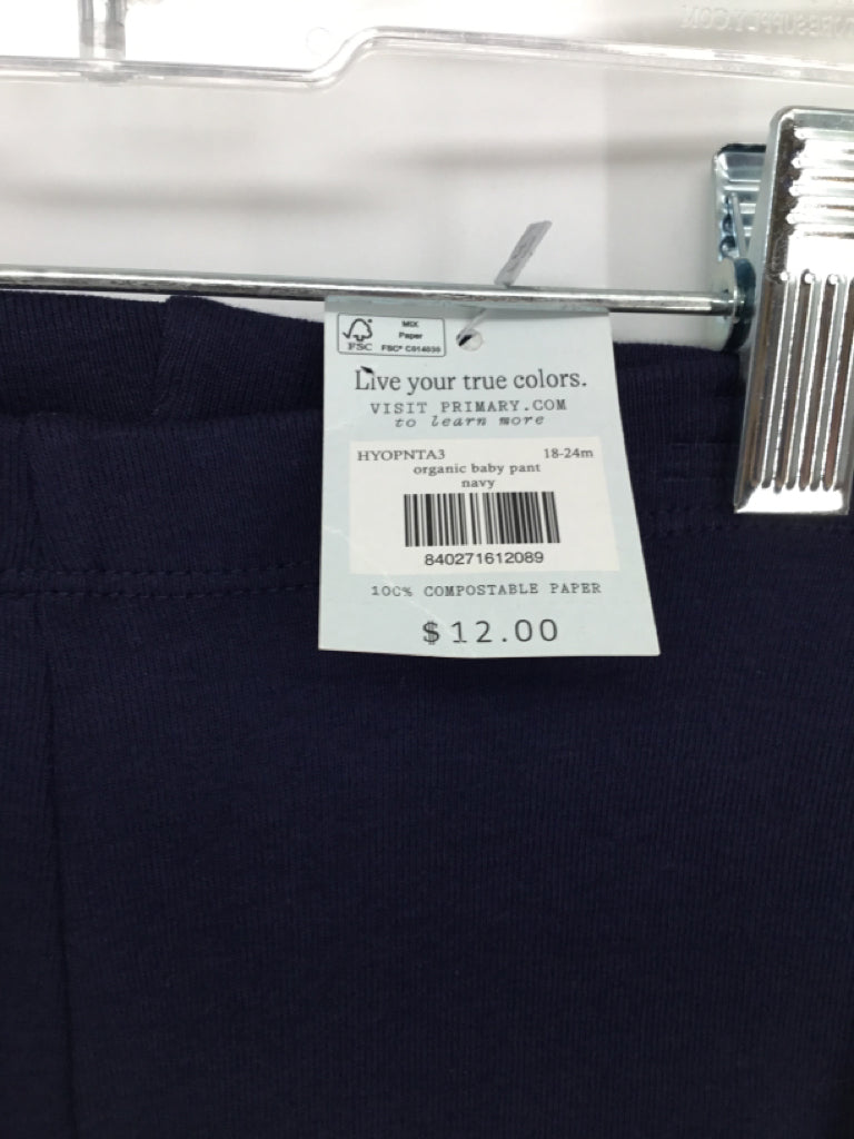primary Child Size 18-24 Months Navy Solid Pants - boys