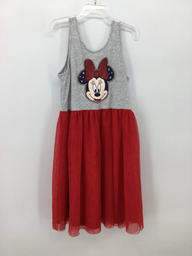 jumping beans/Disney Child Size 8 Gray Stars & Stripes Dress