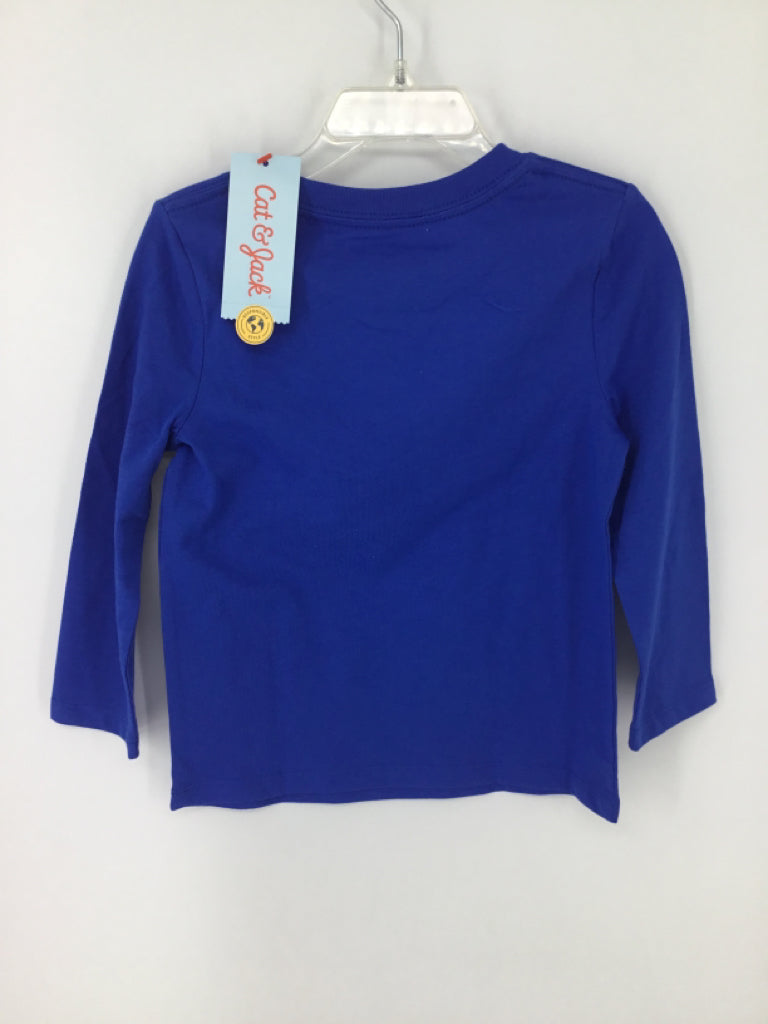 Cat & Jack Child Size 3 Blue Hanukkah T-Shirt