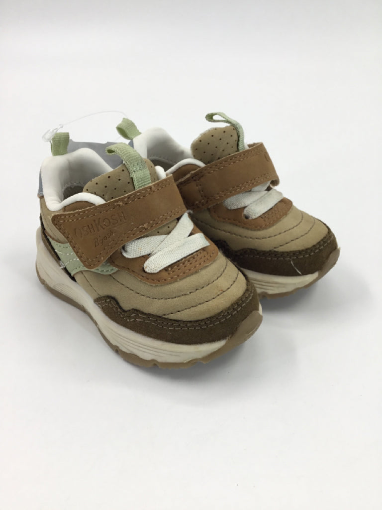 OshKosh B'gosh Child Size 4 Toddler Tan Sneakers