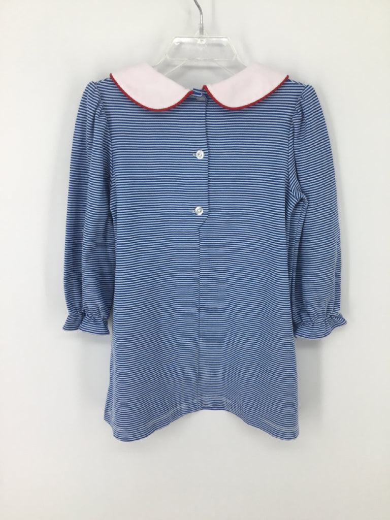 Zuccini Child Size 4 Blue Christmas Dress