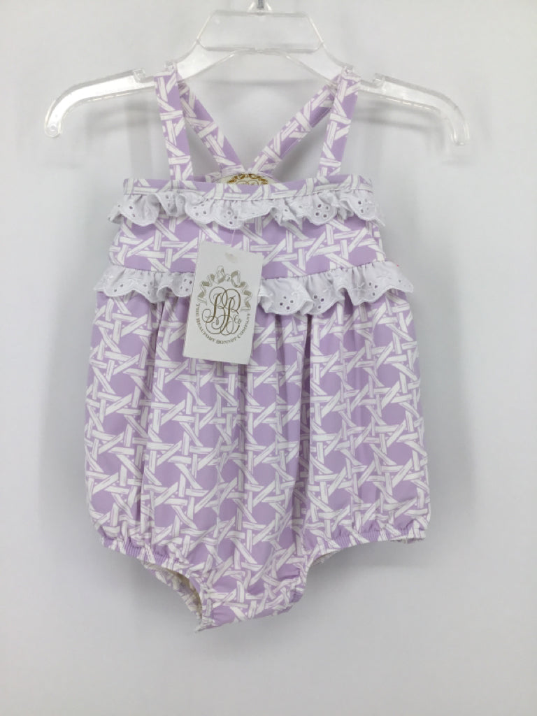 The Beaufort Bonnet Co Child Size 6-12 Months Purple Swimwear - girls
