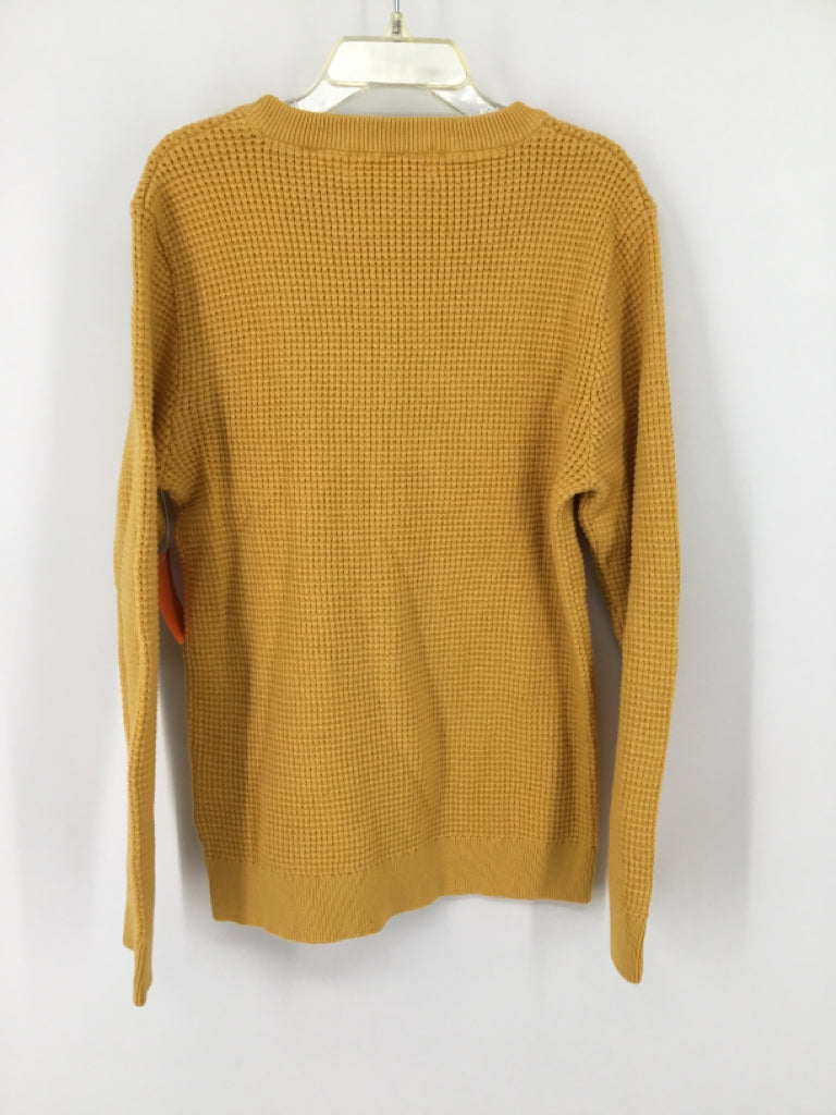 H & M Child Size 6 Yellow Solid Sweater - boys