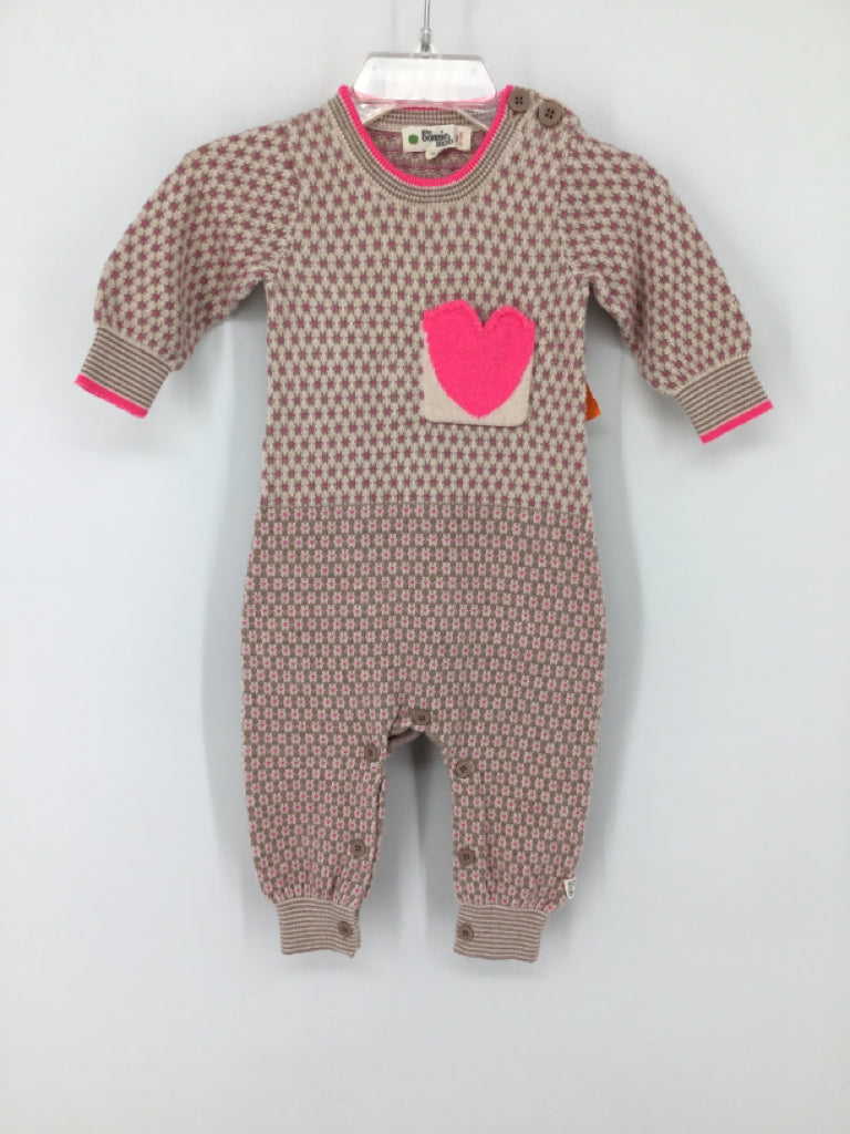 The Bonnie Mob Child Size 0-3 Months Pink Outfit - girls