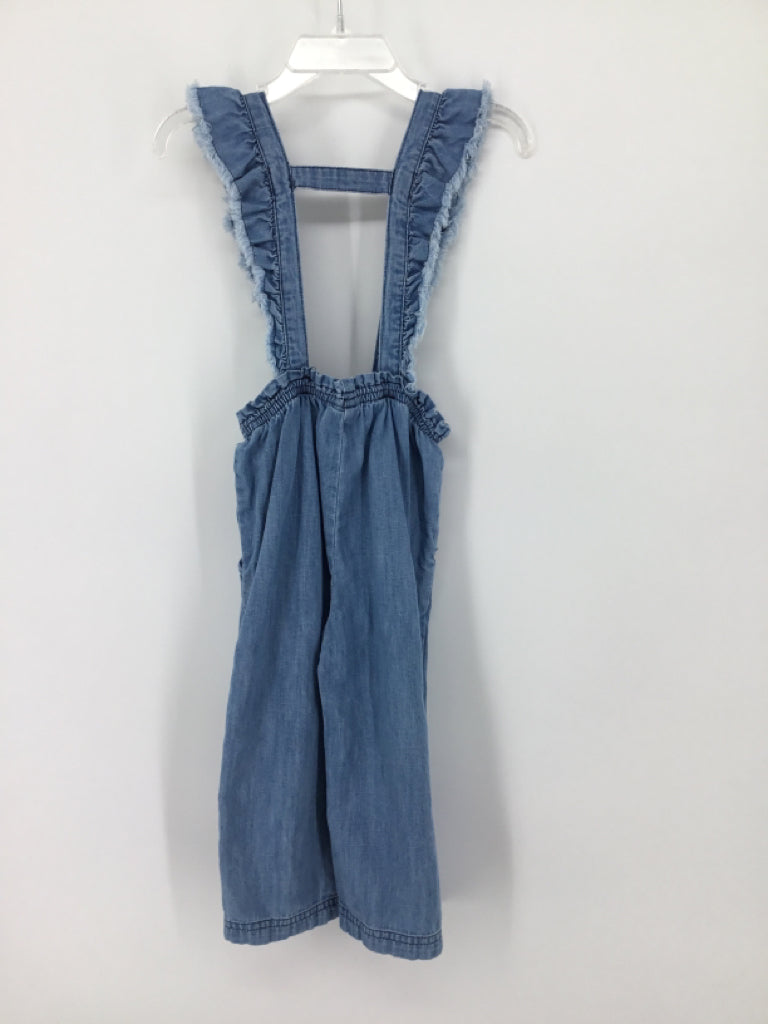 Ruffle Butts Child Size 2 Blue Overalls - girls