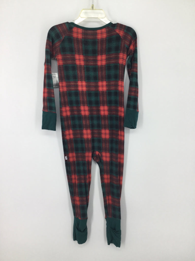 Little Sleepies Child Size 18-24 Months Green Plaid Pajamas - boys