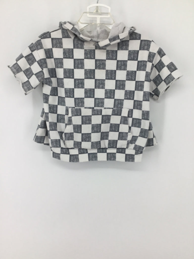 Grayson Mini Child Size 18 Months Gray Checkered Outfit - boys