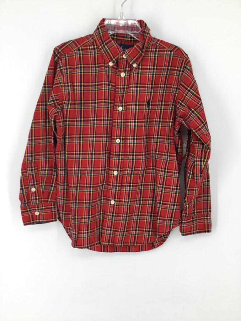 Ralph Lauren Child Size 6 Red Plaid Shirt - boys