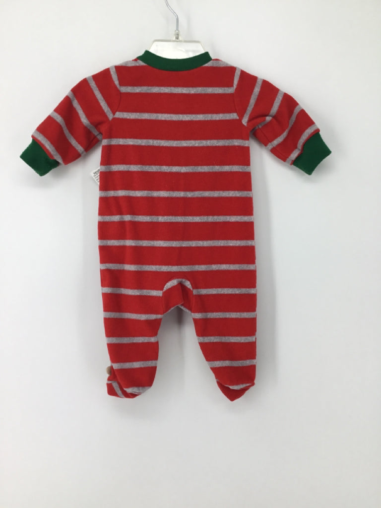 Just One You Made by Carters Child Size 3 Months Red Christmas Sleeper