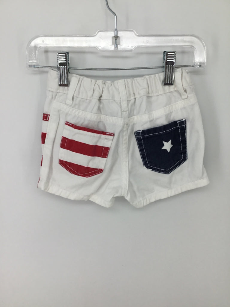 Childrens Place Child Size 2 White Stars & Stripes Shorts