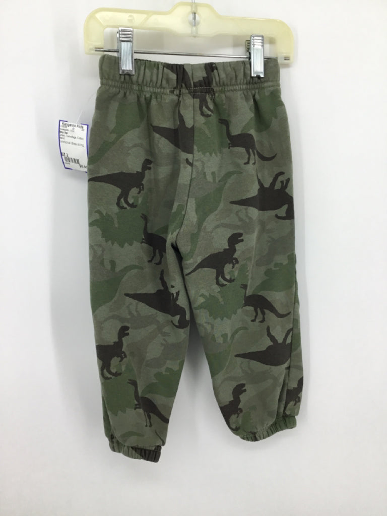 Baby Gap Child Size 2 Green Camoflage Sweatpants - boys