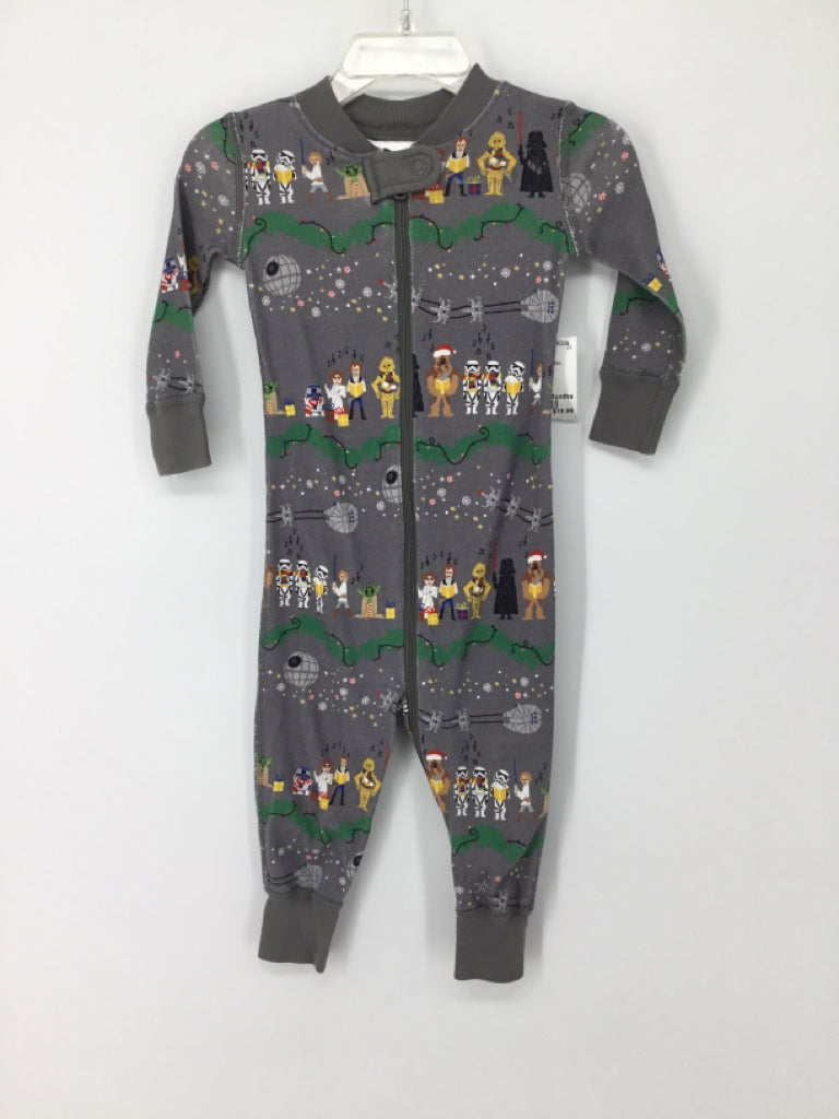 Hanna Andersson Child Size 6-12 Months Gray Christmas Pajamas