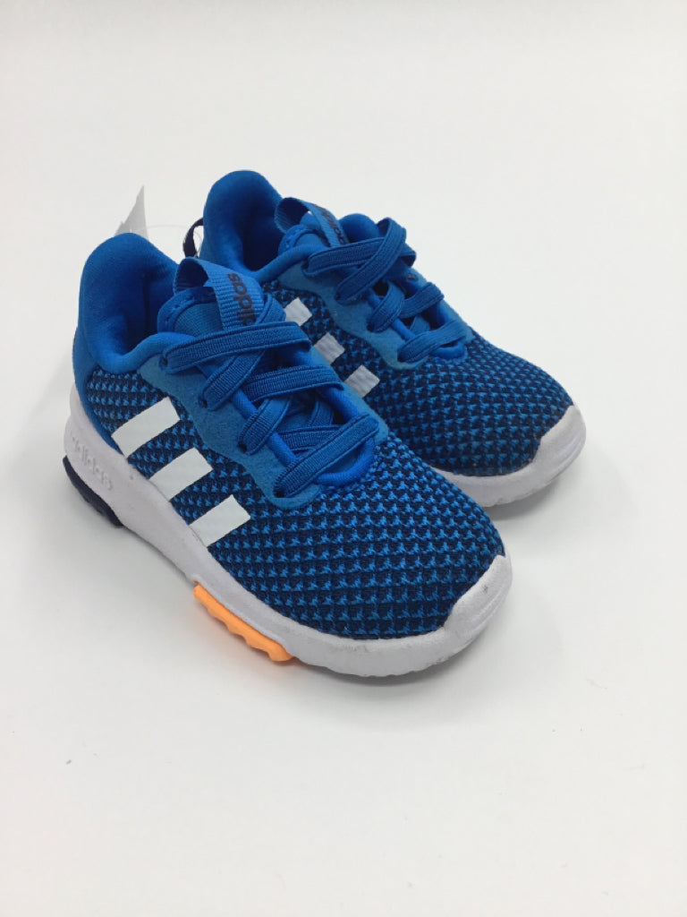 Adidas Child Size 5 Toddler Blue Sneakers