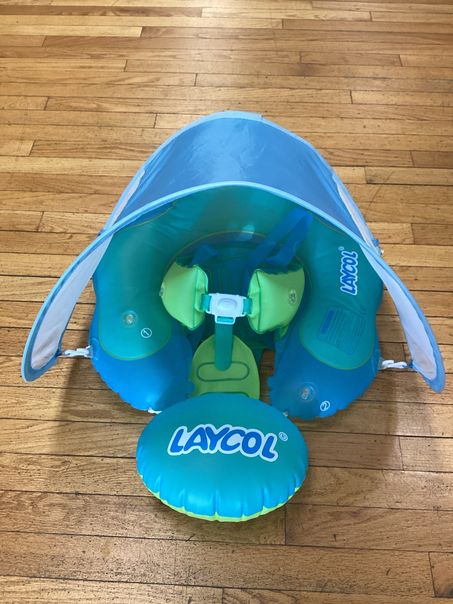 Laycol Infant Swim Floatie with a UPF50+ sun shade