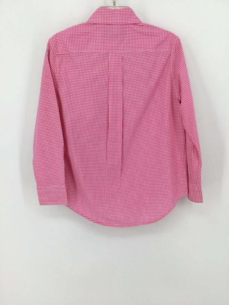 Ralph Lauren Child Size 4 Pink Gingham Shirt - boys