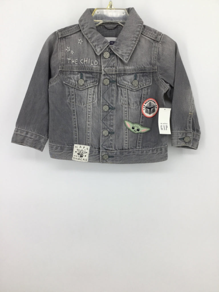 Baby Gap + Star Wars Child Size 12-18 Months Gray Character Jacket - boys