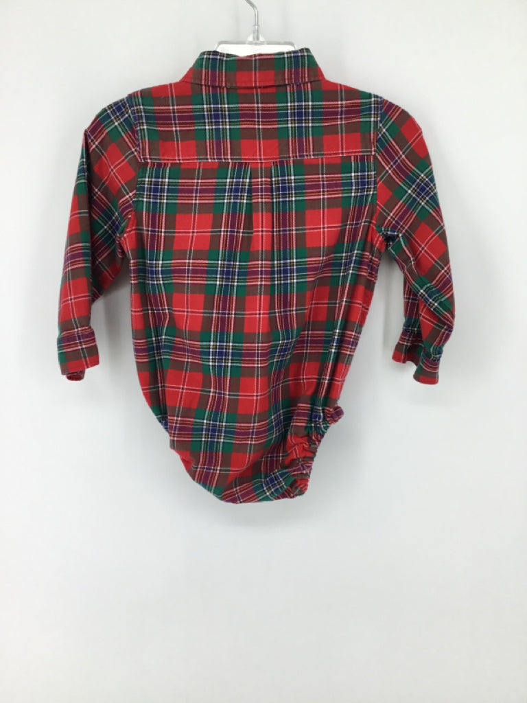 Janie and Jack Child Size 12-18 Months Red Onesie