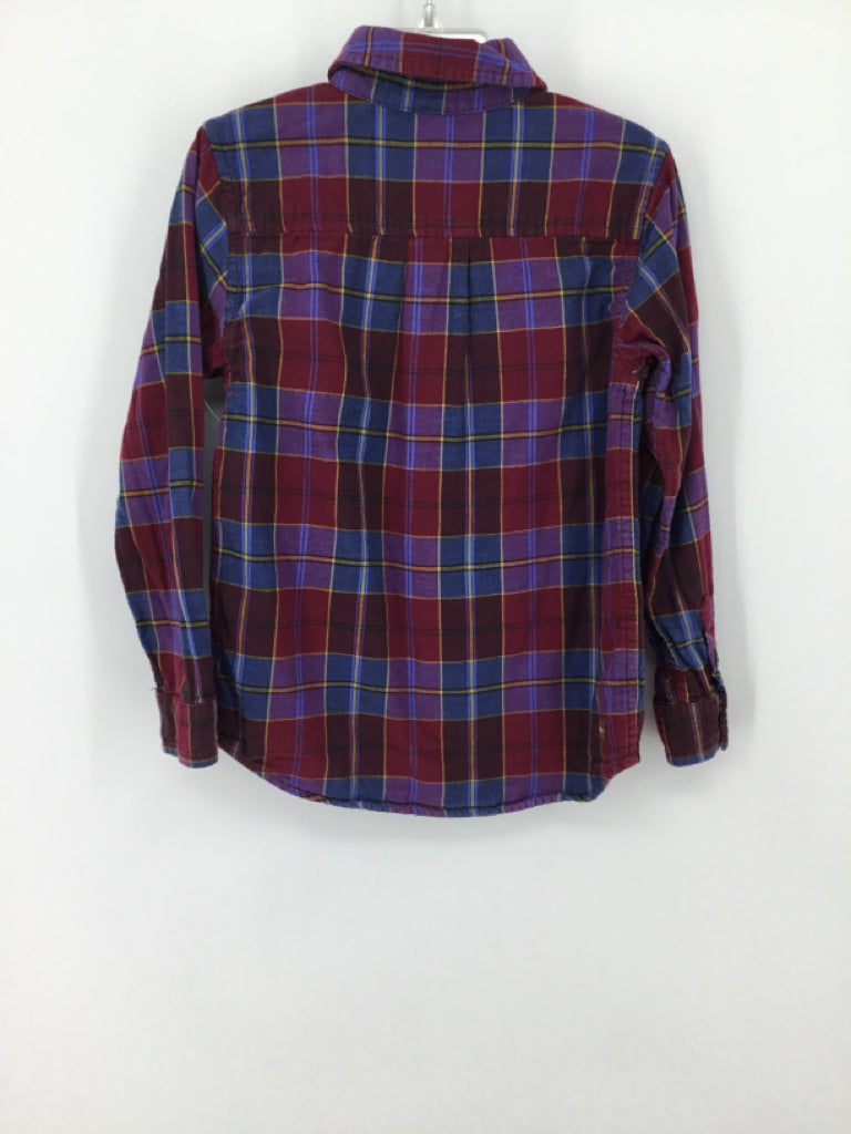 Tea Child Size 6 Purple Plaid Shirt - boys