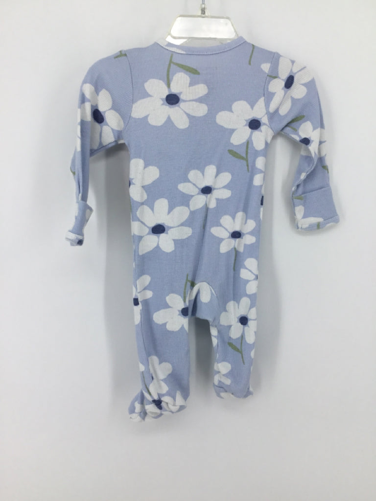 Child of Mine Child Size 0-3 Months Blue Sleepers
