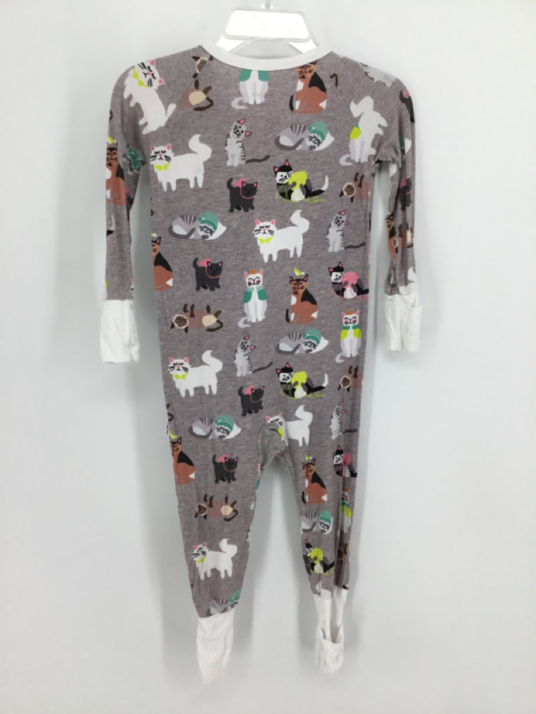 Little Sleepies Child Size 6-12 Months Gray Print Pajamas - boys