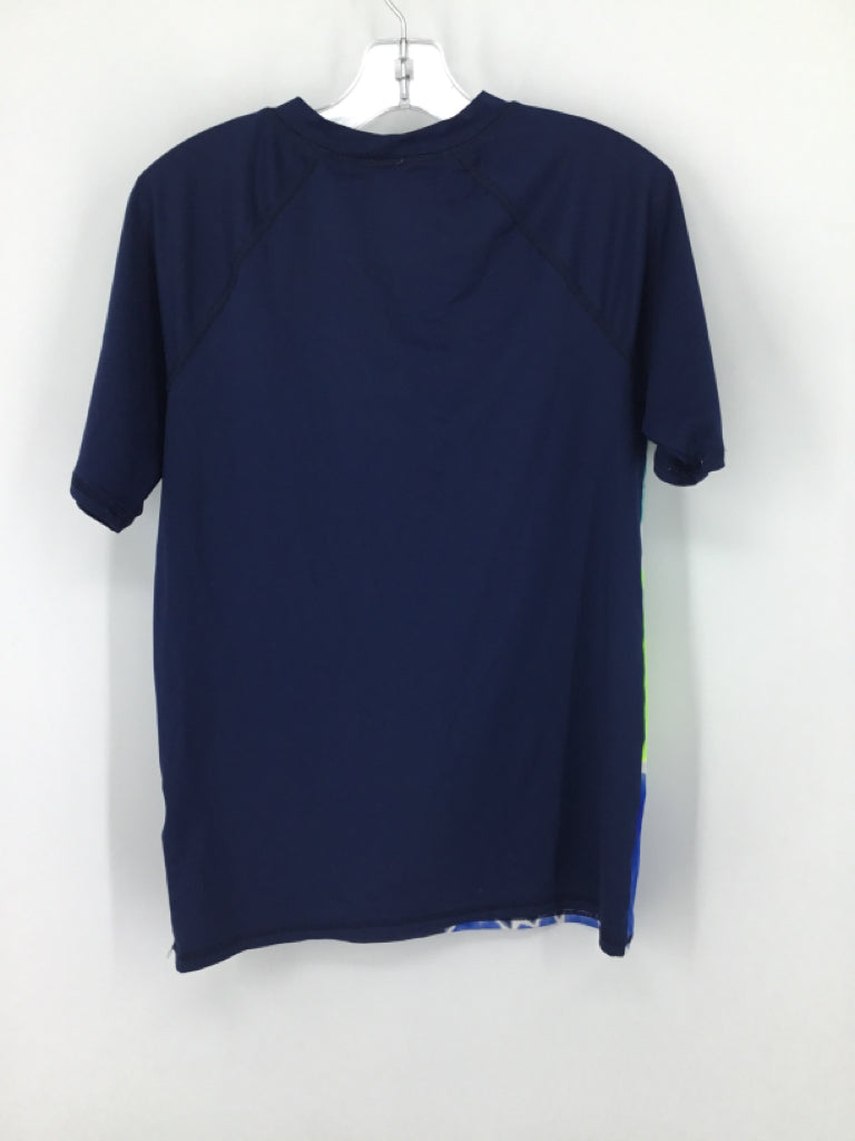 Lands' End Child Size 10 Navy Tye Dye Swimwear - boys