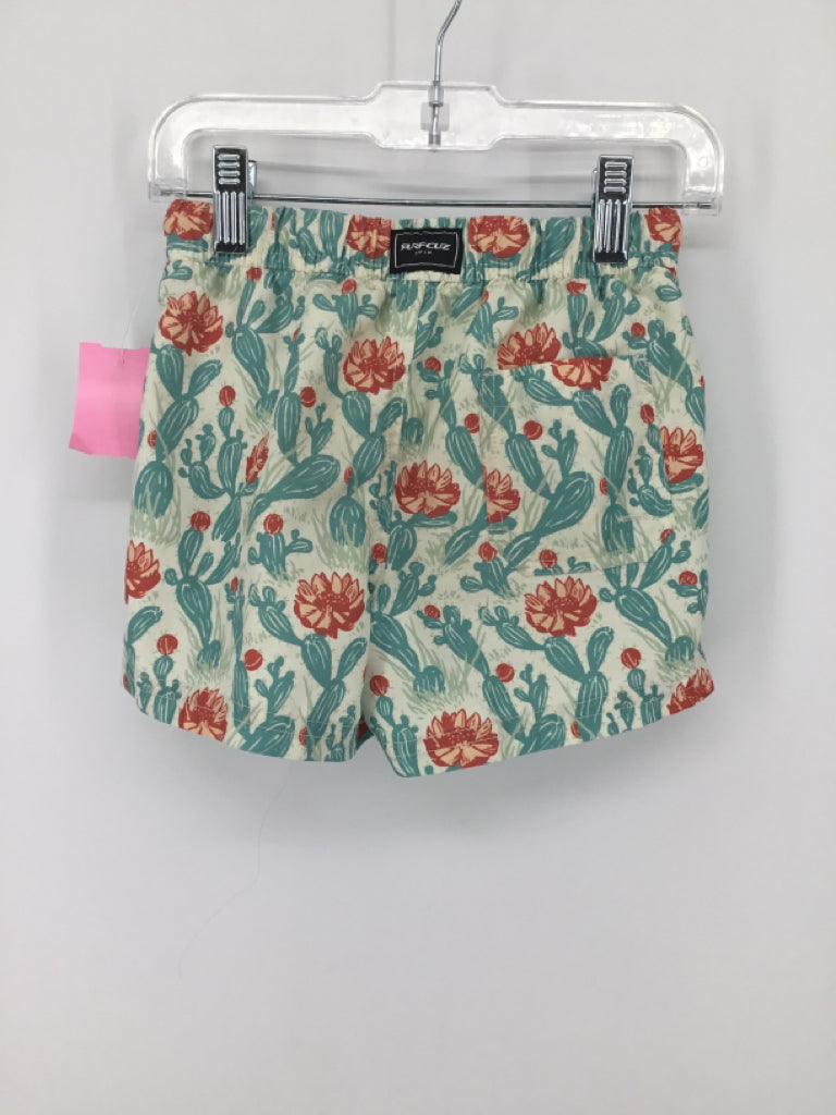 Surf Cuz Child Size 4 Blue Print Swimwear - boys