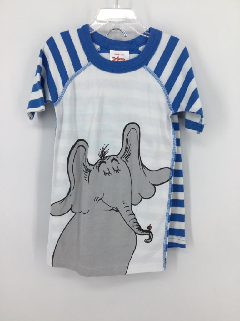 Hanna Andersson + Dr. Seuss Child Size 8 Blue Character Pajamas - boys