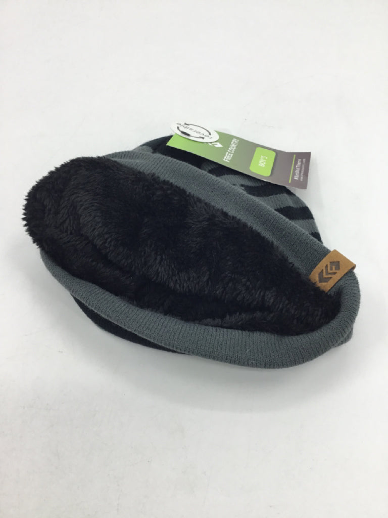 Free Country Child Size One Size Black Animal Print Hats - boys