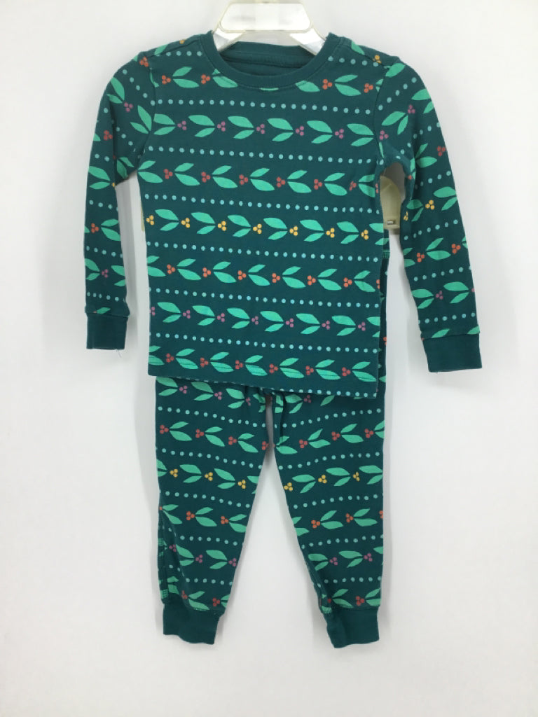 primary Child Size 2 Green Christmas Pajamas