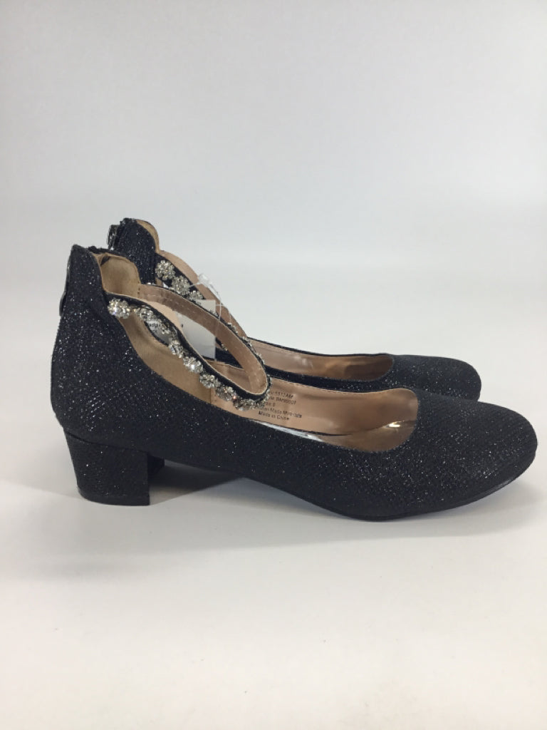 Badgley Mischka Child Size 5 Youth Black Dress Shoes