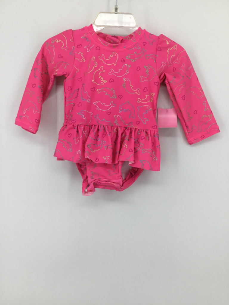 Wave Zone Child Size 3-6 Months Pink Swimwear - girls