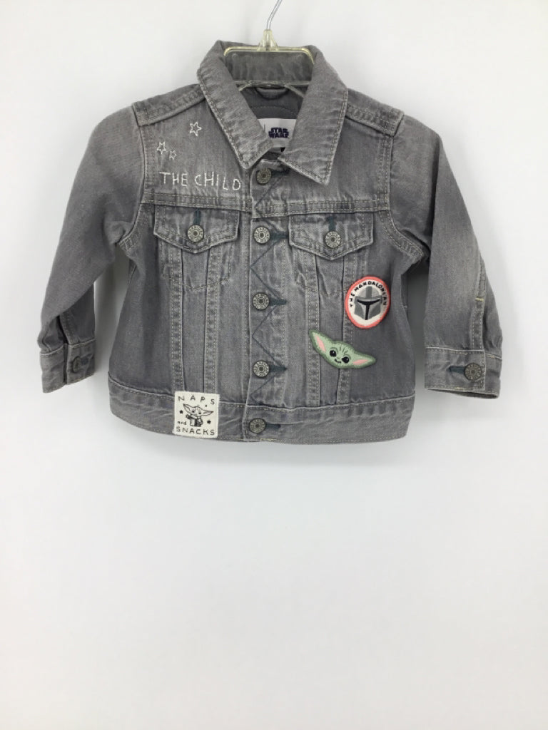 Baby Gap Child Size 6-12 Months Gray Character Jacket - boys