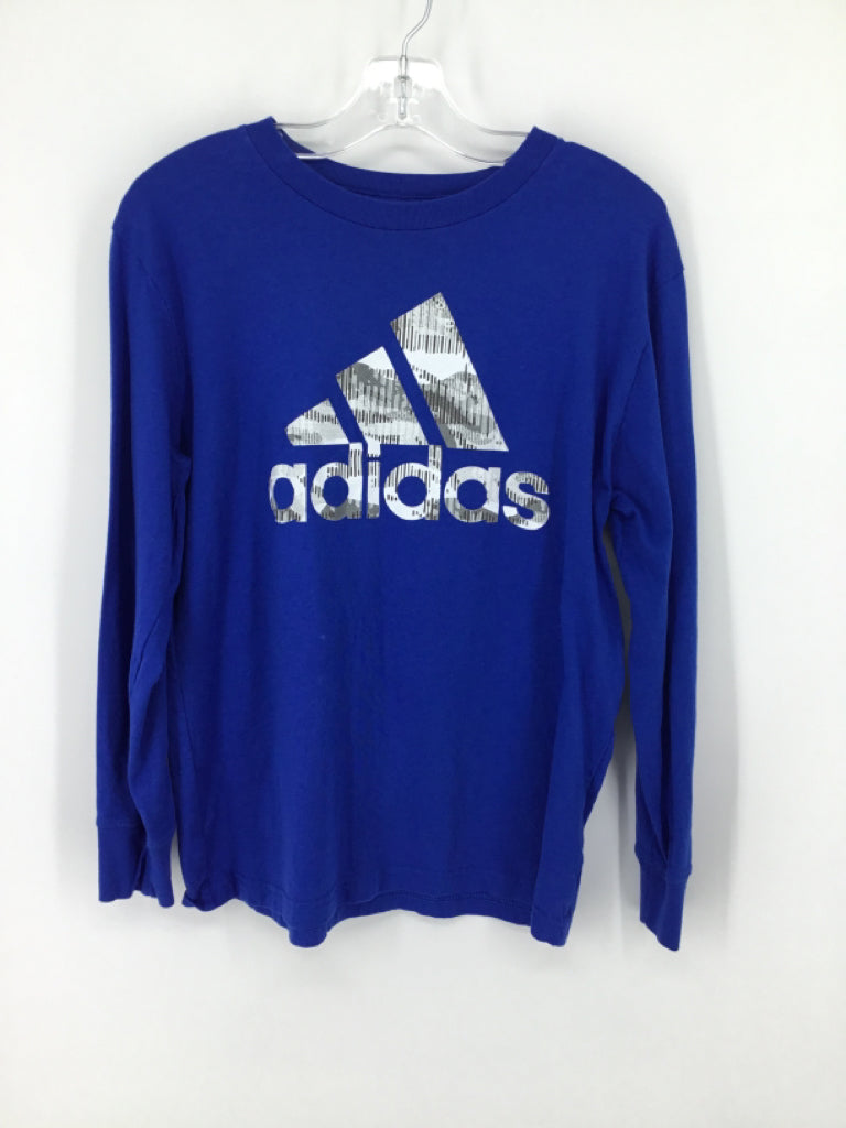 Adidas Child Size 8 Blue screen printed T-shirt - boys