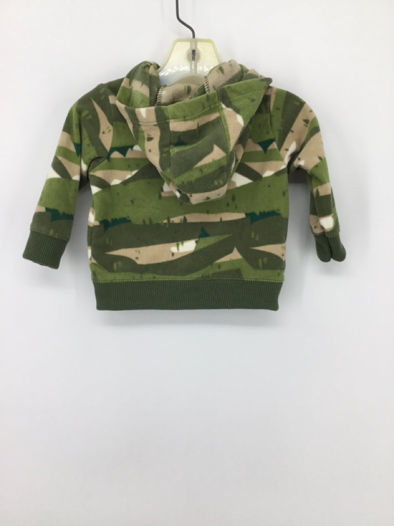 Carter's Child Size 6 Months Green Print Hoodie - boys