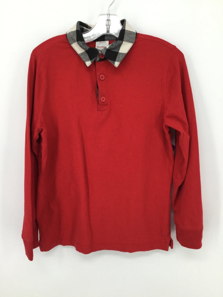 Hanna Andersson Child Size 8 Red Solid Shirt - boys