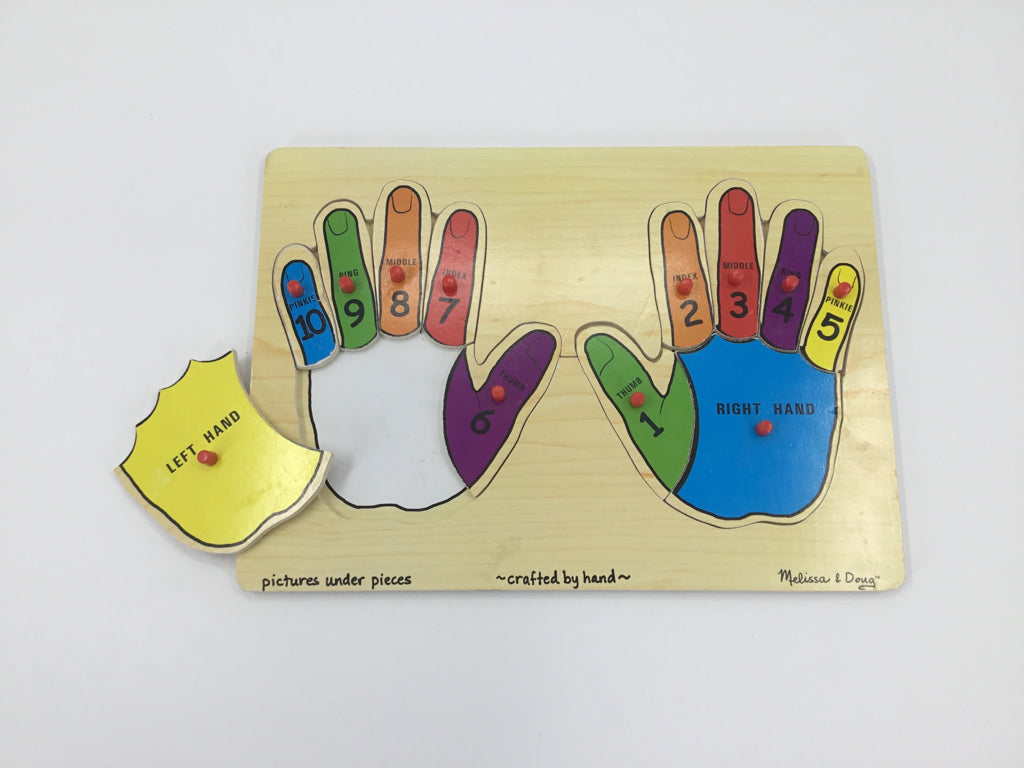 Melissa & Doug Fingers & Hands Peg Puzzle
