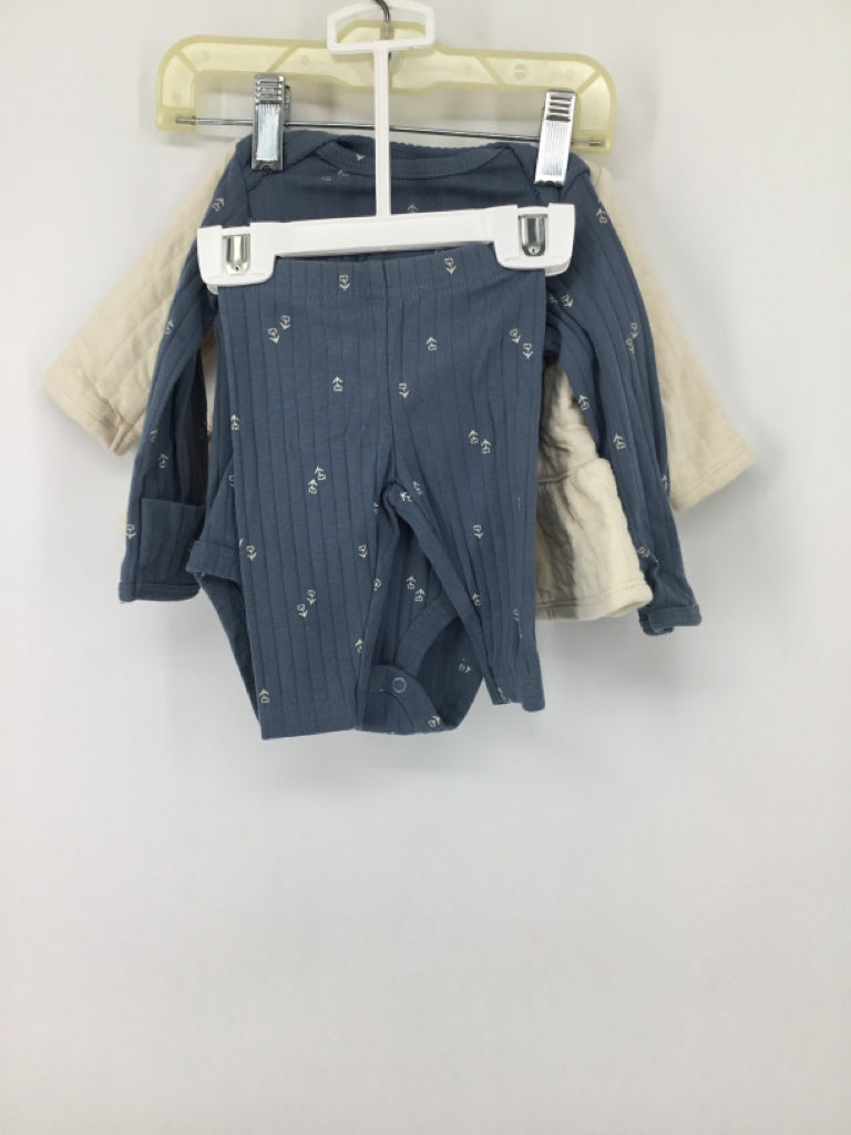 Carter's Child Size 3 Months Cream Outfit - girls