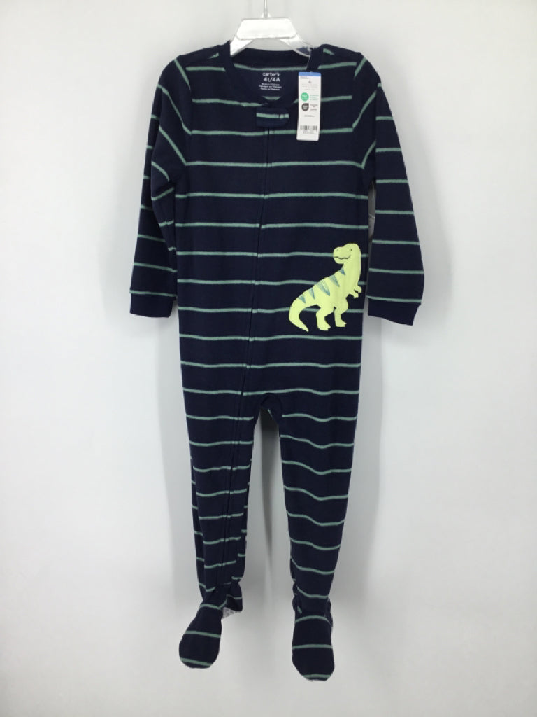 Carter's Child Size 4 Navy Sleepers