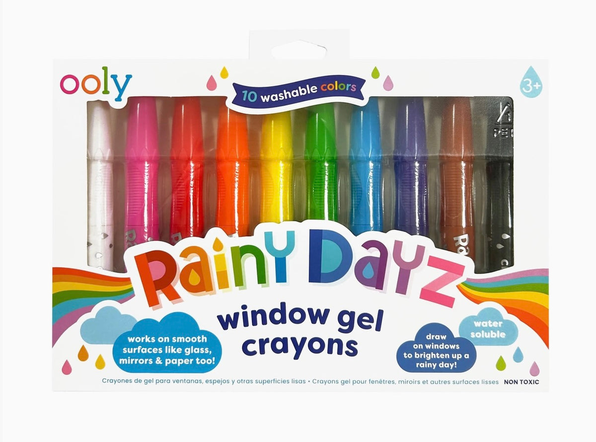 Ooly - Rainy Dayz Window Gel Crayons (Set of 10)