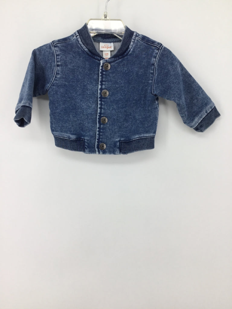 Cat & Jack Child Size 0-3 Months Blue Solid Jacket - boys