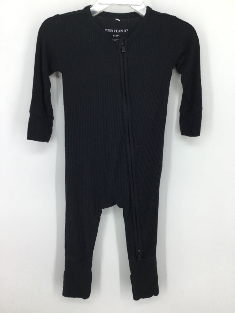 Posh Peanut Child Size 6-9 Months Black Pajamas - girls