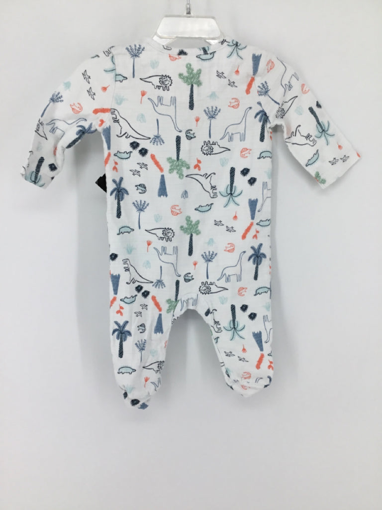 Aden & Anais Child Size 0-3 Months White Sleepers