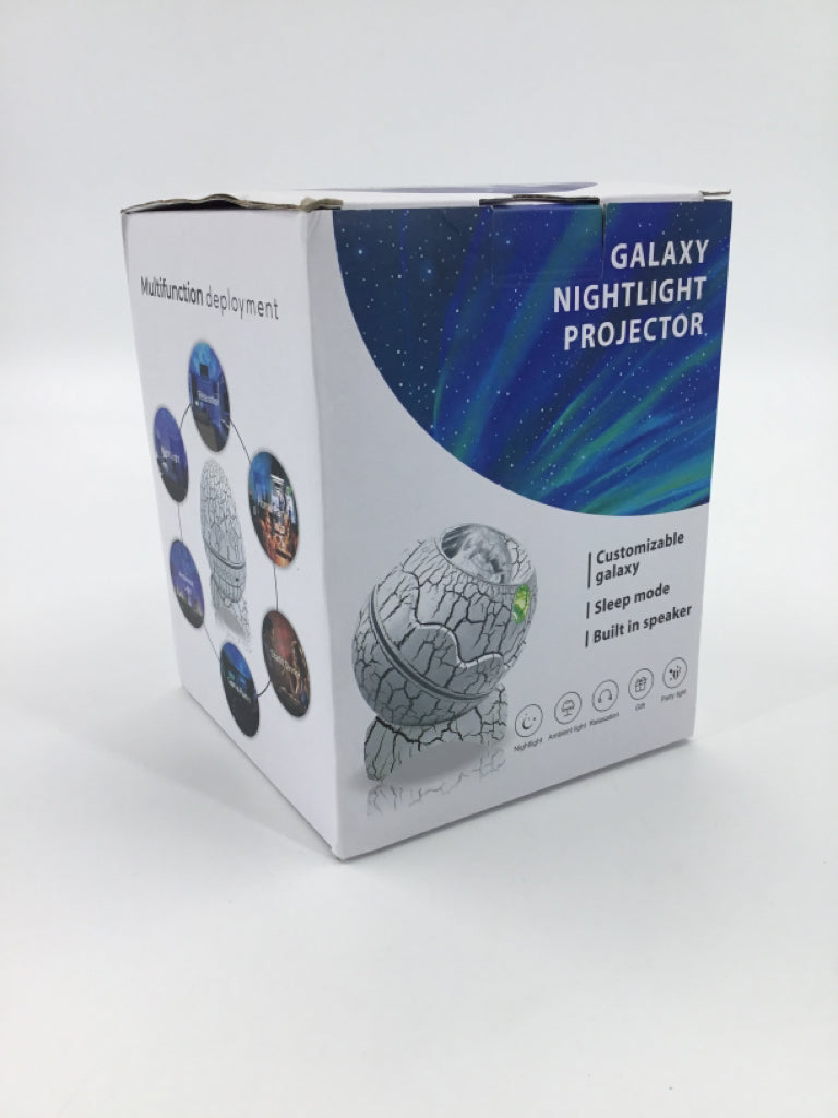 Cracked Dinosaur Egg Galaxy Nightlight Projector