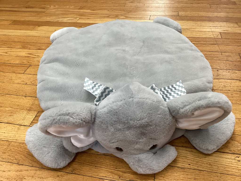 Bearington Baby Gray Elephant Play Mat