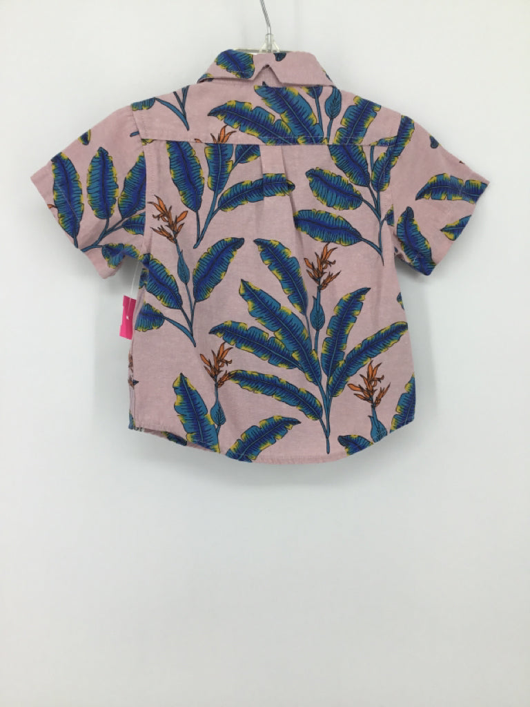 Sovereign Code Child Size 12 Months Pink Print Shirt - boys