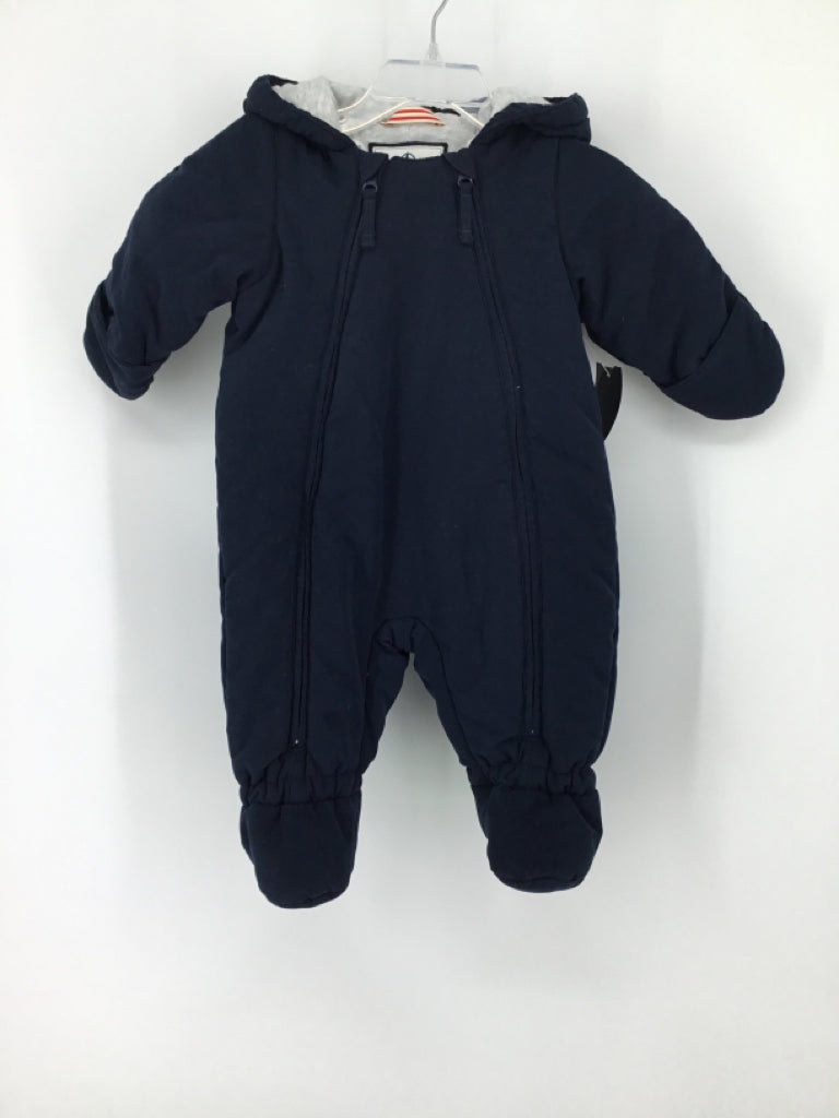 Petit Bateau Child Size 6 Months Navy Solid Outerwear - boys